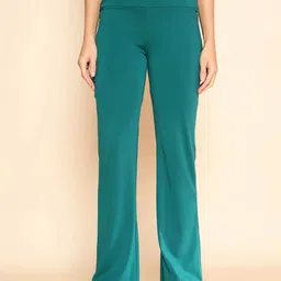 COLOR CAPITAL Pack Of 4 Solid Flared Gym Tights image 5