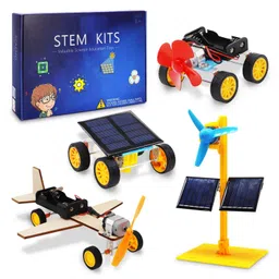DIY 4-in-1 STEM Kit, DIY Solar Science Experiment Model Kit Solar Power Car, Electric Motor Biplane Glider, Toy Binoculars and Wind Power Car, STEM Educational Building Project for Kids Boys & Girls - RS6162DIY 4-in-1 STEM Kit, DIY Solar Science Experiment Model Kit Solar Power Car, Electric Motor Biplane Glider, Toy Binoculars and Wind Power Car, STEM Educational Building Project for Kids Boys & Girls - RS6162-picture-11