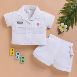KIDZELLO Girls Pure Cotton Shirt with Shorts-picture-22