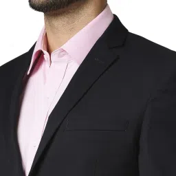 Park Avenue Black Super Slim Fit Blazers image 5