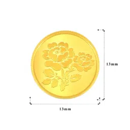 Bhima Jewels 24k (999) Flower 1gm Gold Coin image 5