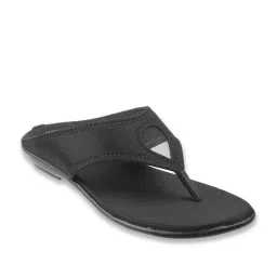 Walkway Women's Black Thong Sandals image 1