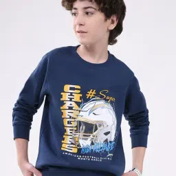 Monte Carlo Kids Blue Printed Sweatshirt-picture-43