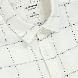 GLORYBOYZ Men Standard Windowpane Checks Checked Casual Shirt image 5