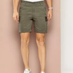 Club York Olive Regular Fit Cargo Shorts image 1