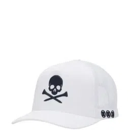 G/FORE White SKULL & T'S Trucker Cap (Onesize)-picture-13