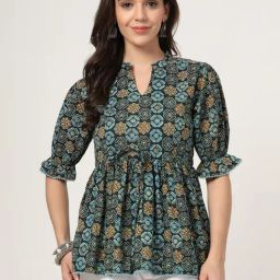 Style Quotient Women Navy Printed Tunic-picture-7