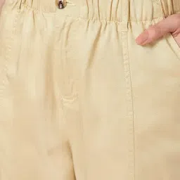 Honey by Pantaloons Beige Solid Trousers image 5