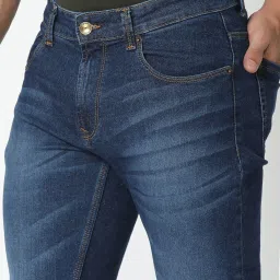 Spykar Blue Regular Fit Jeans image 5