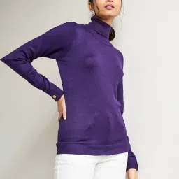 AND Purple Regular Fit Straight Top image 3