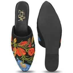 Zebba Women's Avni Black Mule Shoes image 3