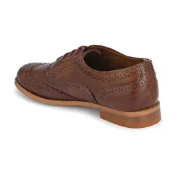 Zebba Women's Camil Tan Brogue Shoes image 5