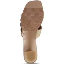 Metro Women's Gold Slide Sandals image 5