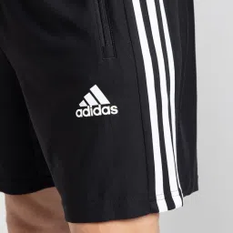 adidas Black Striped Sports Shorts image 4