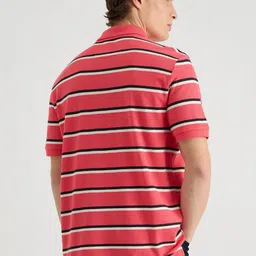 GANT Men Striped Polo Collar Cotton T-shirt image 5
