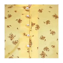 SG Yuvraj Kids Yellow & White Cotton Printed Full Sleeves Kurta Set image 5