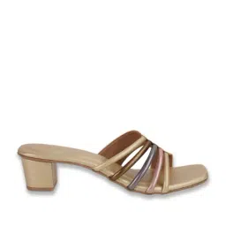 Metro Women's Gold Slide Sandals image 3