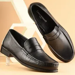Carlo Romano Men's Black Casual Loafers-picture-15