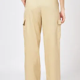 Honey by Pantaloons Beige Solid Trousers image 2