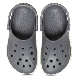 Crocs Kid's Bayaband Slate Grey Back Strap Clogs image 3