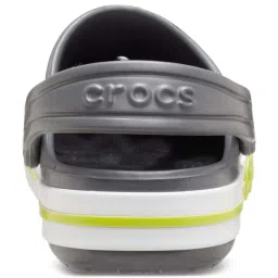 Crocs Kid's Bayaband Slate Grey Back Strap Clogs image 5