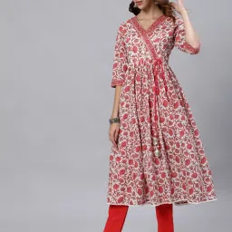 Jaipur Kurti White Printed Regular Fit Kurta image 4