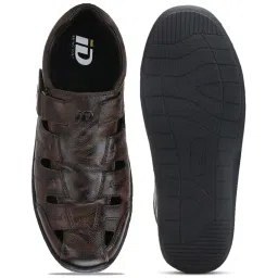 ID Men's Dark Brown Fisherman Sandals image 3