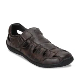 ID Men's Dark Brown Fisherman Sandals image 1