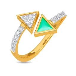 Kisna Diamond & Gold Jewellery Shae 18k (750) Diamond & Gold Ring For Women-picture-84