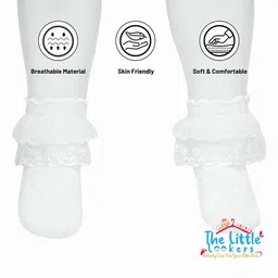 The Little Lookers Kids Pack Of 2 Patterned Cotton Ankle-Length Socks image 3