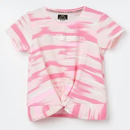 Kappa Girls Abstract Printed Round Neck Cotton T-shirt-picture-29