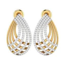 PC Jeweller Ellder 22 kt Gold Earrings-image-80