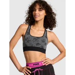 victoria's secret intimates Victoria's Secret Pink Seamless Reversible Sports Bra Black image 4
