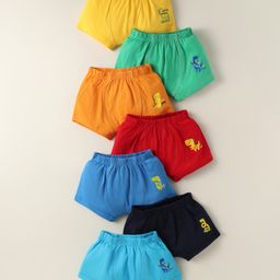 Simply Sinker Knit Trunk With Animal PrintPack Of 7 - Multicolour-picture-38