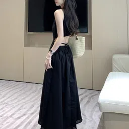 StyleCast x Revolte Fringed Fit & Flare Maxi Dress image 5