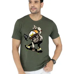 NOBLE HUSTLE Graphic Printed Round Neck Cotton T-shirt-picture-36