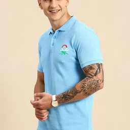 United Colors of Benetton Men Polo Collar Pure Cotton T-shirt image 3