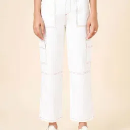 Coolsters by Pantaloons Kids White Cotton Straight Fit Jeans-image-93