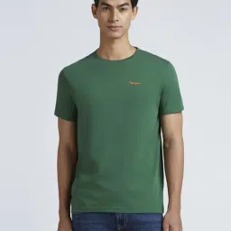 Pepe Jeans Green Cotton Slim Fit Printed T-Shirt-image-19