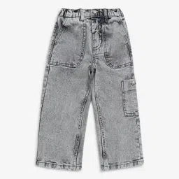HOP Kids by Westside Charcoal Faded Mid-Rise Jeans-picture-47