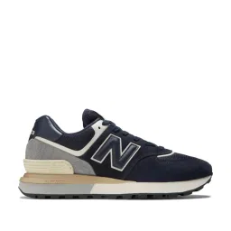 New Balance Men's U574LGBN Navy Sneakers image 1