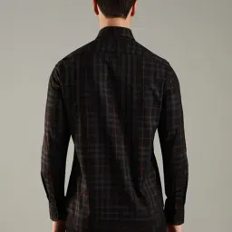 Tommy Hilfiger Black Cotton Regular Fit Checks Shirt image 2