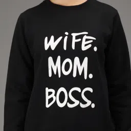 Kotty Black Round Neck Sweatshirt image 5