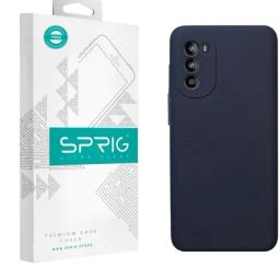Sprig Liquid Silicone Back Cover for Motorola G62 5G (Blue)-image-19