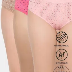 Zivame Multicolor Cotton Regular Fit Panties - Pack of 3 image 1