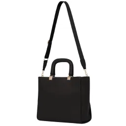 Forever New Black Solid Medium Handbag image 3