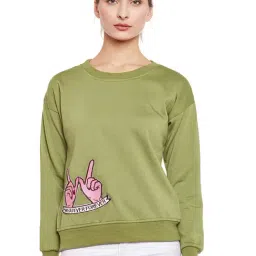 Belle Fille Green Patchwork Sweatshirt-picture-15