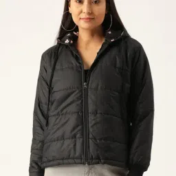 Belle Fille Black Quilted Jacket-image-35