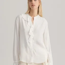 GANT White Regular Fit Shirt-image-3