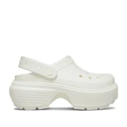 Crocs Men's Stomp White Back Strap Clogs image 1